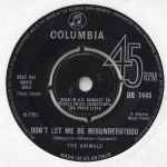 Cover of Don't Let Me Be Misunderstood, 1965-01-29, Vinyl