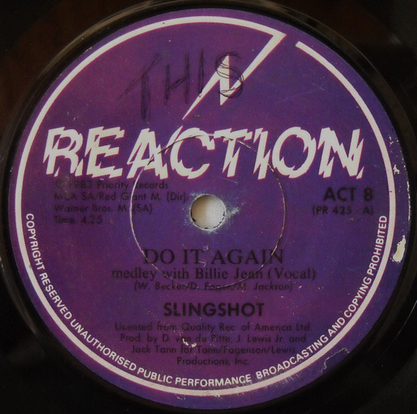 Slingshot – Do It Again Medley With Billie Jean (1983, Vinyl