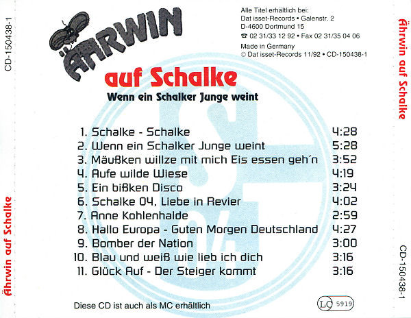 Album herunterladen Ährwin Auf Schalke - Wenn Ein Schalker Junge Weint