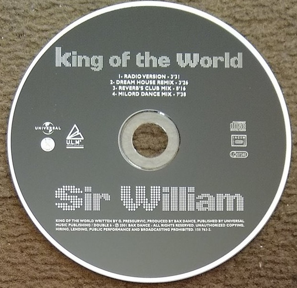 lataa albumi Sir William - King Of The World
