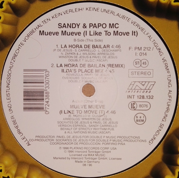 Sandy MC & MC Papo – Mueve Mueve (1996, Cardboard Sleeve, CD