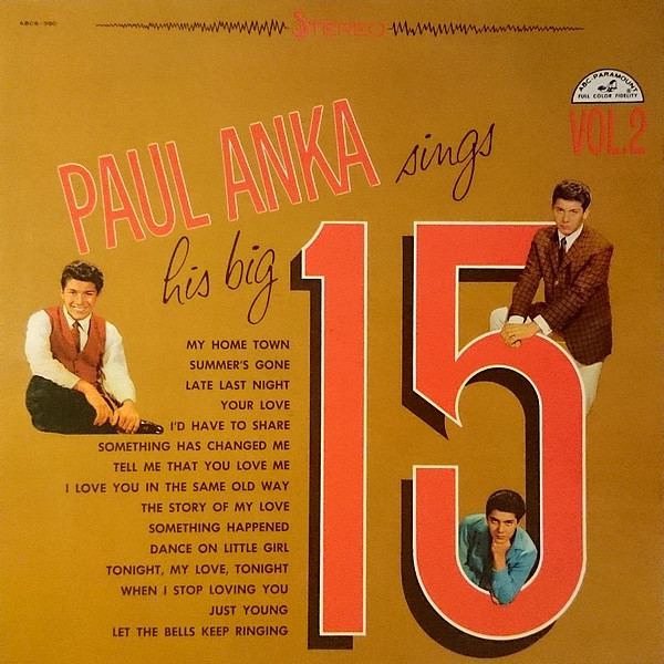 Paul Anka – Paul Anka Sings His Big 15 Volume 2 (1961