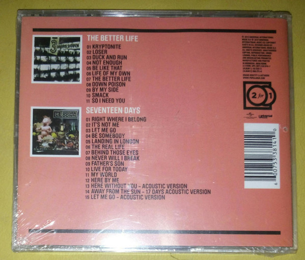 lataa albumi 3 Doors Down - The Better Life Seventeen Days
