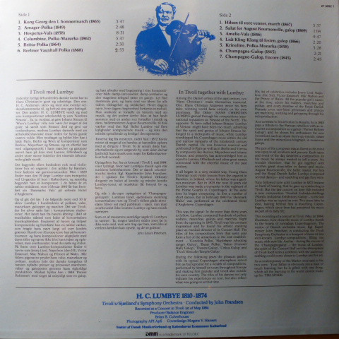 descargar álbum Hans Christian Lumbye Tivoli Symphony Orchestra, John Frandsen - Music Of Hans Christian Lumbye Polkas Waltzes Mazurkas Galops Marches
