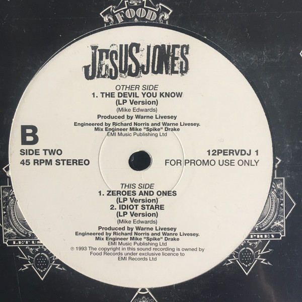 Jesus Jones – The Devil You Know (1993, Vinyl) - Discogs