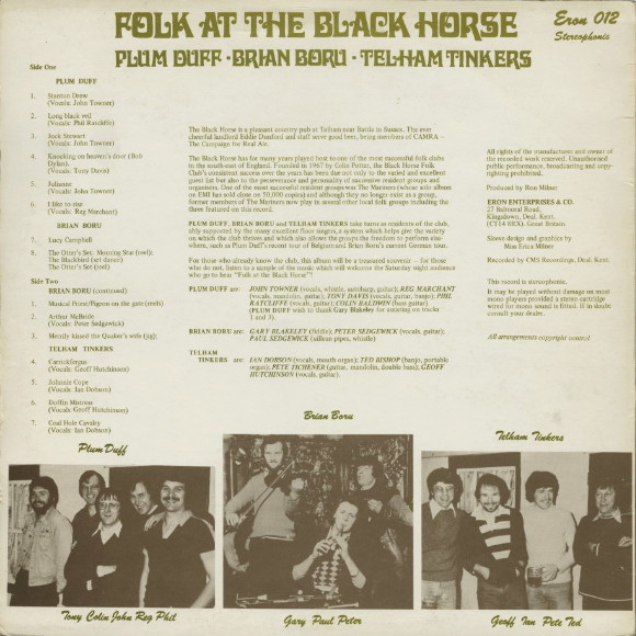 lataa albumi Plum Duff, Brian Boru , Telham Tinkers - Folk At The Black Horse