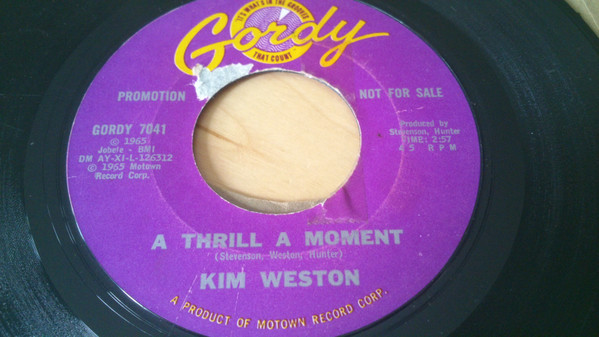 Kim Weston – A Thrill A Moment (1965, Vinyl) - Discogs