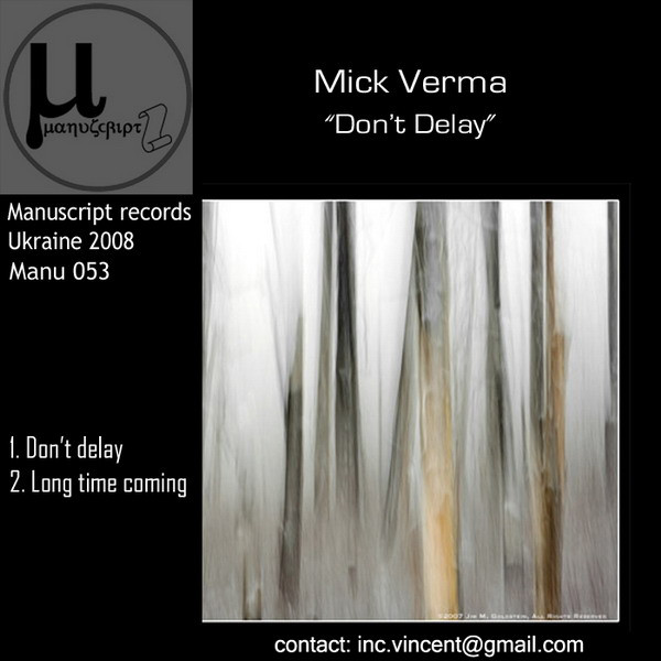 télécharger l'album Mick Verma - Dont Delay