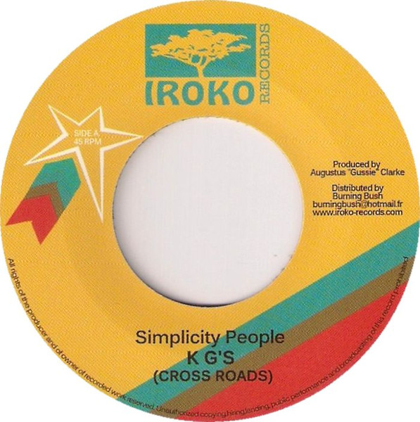 Simplicity People – KG,s (Half Way Tree) (1973, Vinyl) - Discogs