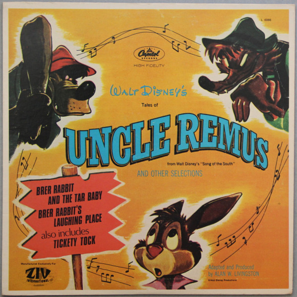 Johnny Mercer, James Baskett, Billy May, The Pied Pipers, Knox Manning,  Arthur Q. Bryan – Walt Disney's Tales Of Uncle Remus (1975, Vinyl) - Discogs