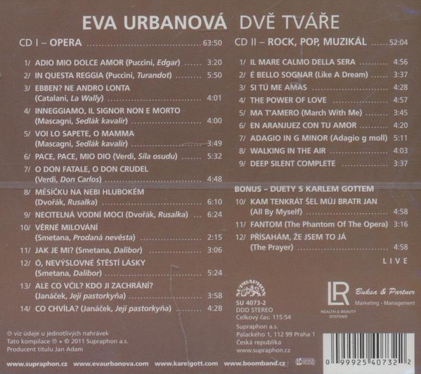 last ned album Download Eva Urbanová - Dvě Tváře album