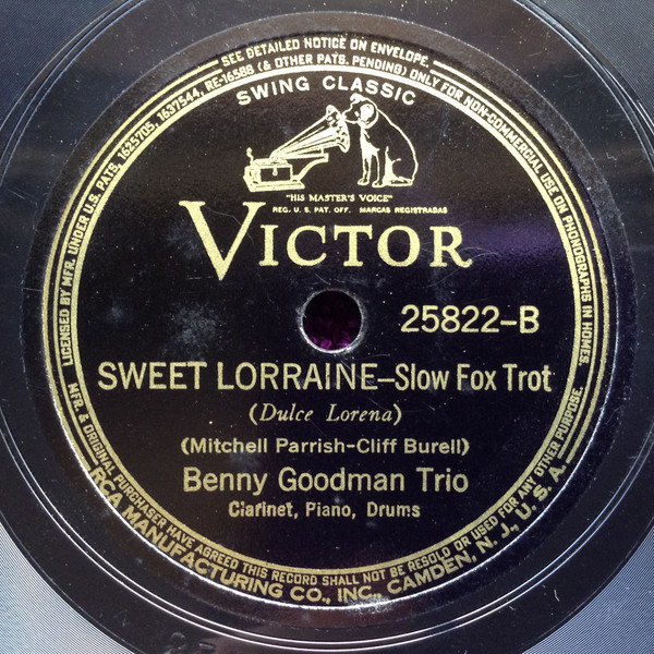 ladda ner album Benny Goodman Quartet Benny Goodman Trio - Dizzy Spells Sweet Lorraine