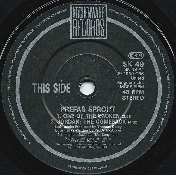 télécharger l'album Prefab Sprout - Jordan The EP