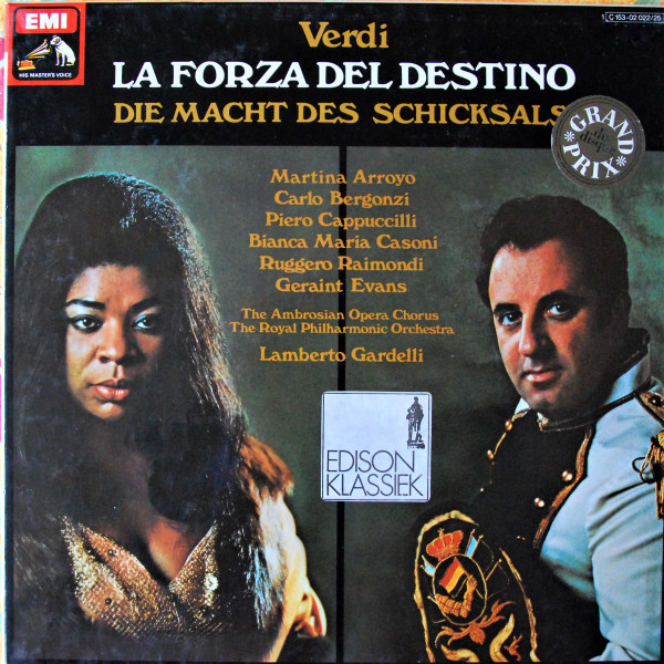 Giuseppe Verdi, The Royal Philharmonic Orchestra, Lamberto Gardelli, Carlo  Bergonzi, Martina Arroyo, Ruggero Raimondi, Geraint Evans - La Forza Del  Destino = Die Macht Des Schicksals, Releases