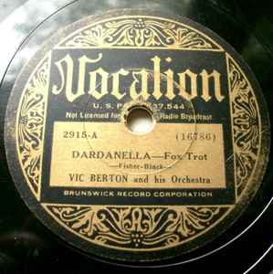Vic Berton And His Orchestra - Dardanella / Jealous album cover