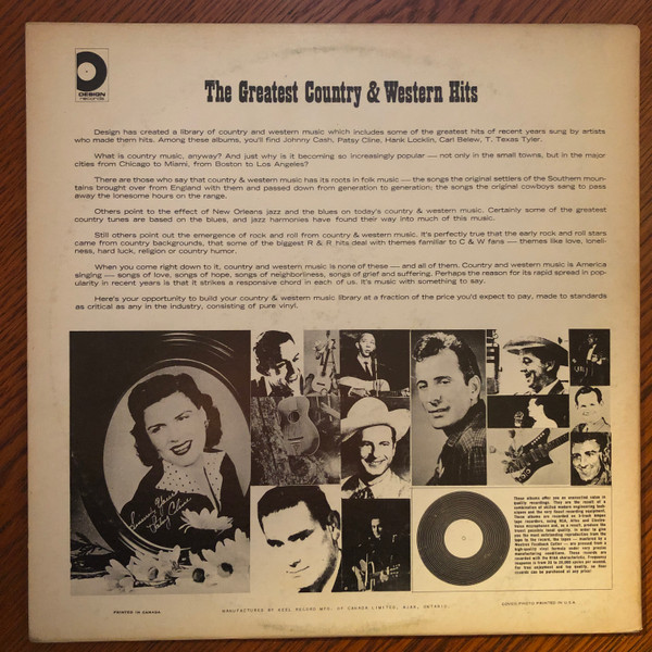 Various - The Greatest Country & Western Hits | Design Records (SDLP 651) - 2