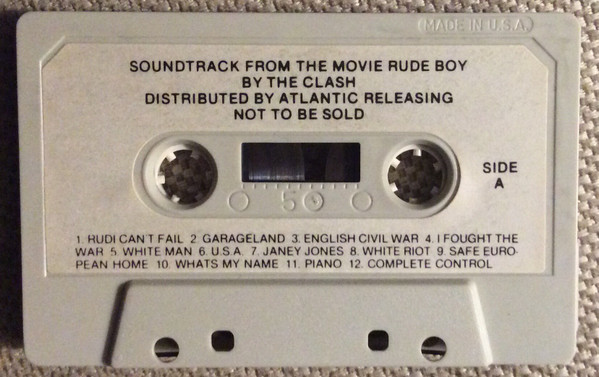 The Clash – Soundtrack From The Movie Rude Boy (1980, Cassette