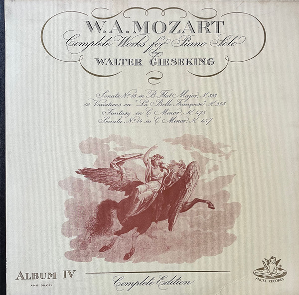 descargar álbum WA Mozart Walter Gieseking - Complete Works For Solo Piano Album IV