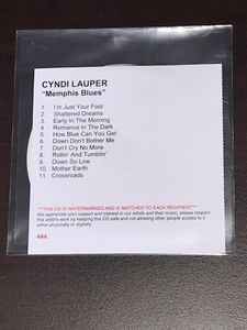 Cyndi Lauper - Memphis Blues album cover