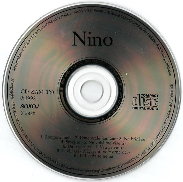 last ned album Nino , Produkcija Perica Zdravković - Nino