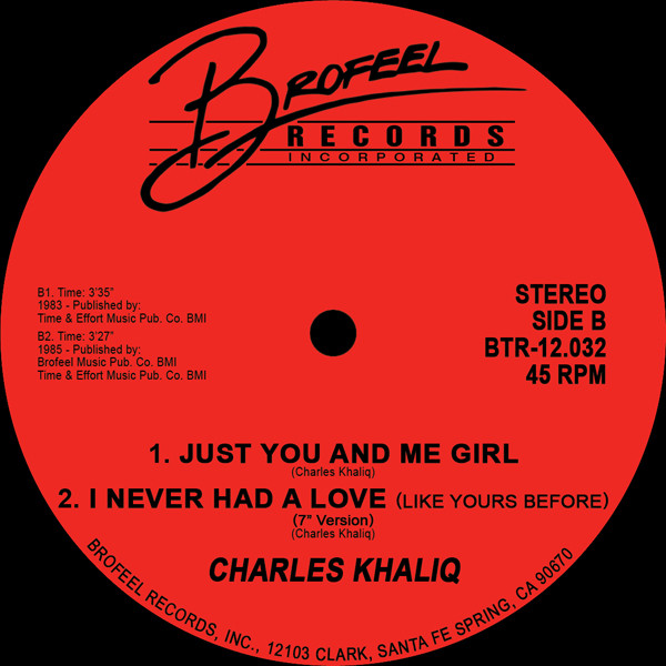 lataa albumi Charles Khaliq - I Never Had A Love Like Yours Before