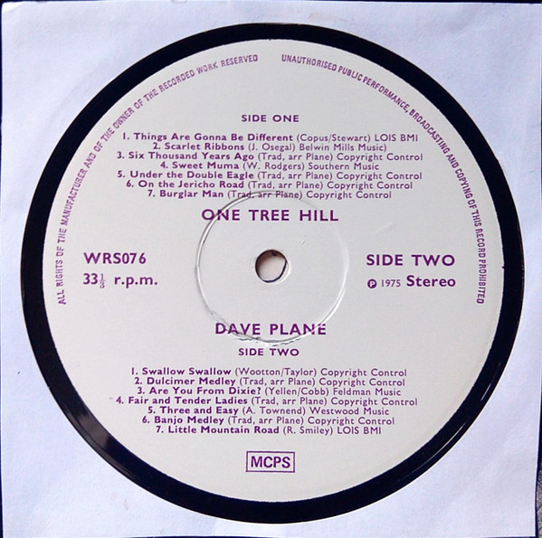 last ned album Dave Plane - One Tree Hill