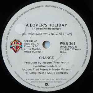 Change – A Lover's Holiday (1980, Vinyl) - Discogs