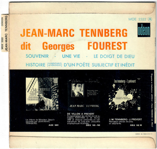 last ned album JeanMarc Tennberg - Jean Marc Tennberg Dit Georges Fourest