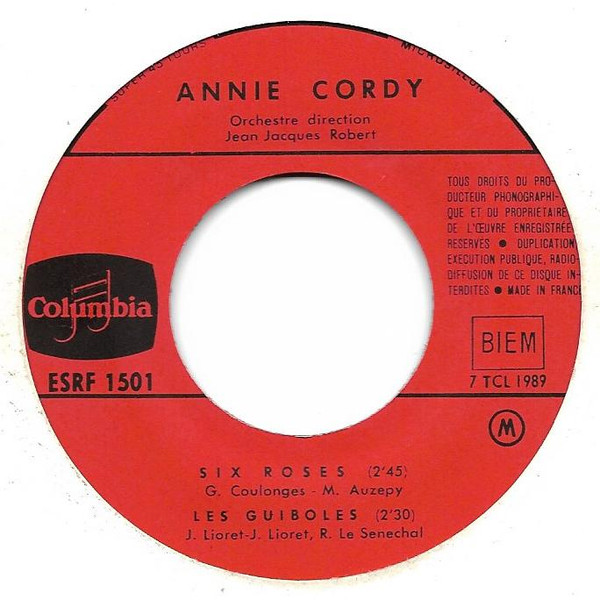 lataa albumi Annie Cordy - Six Roses