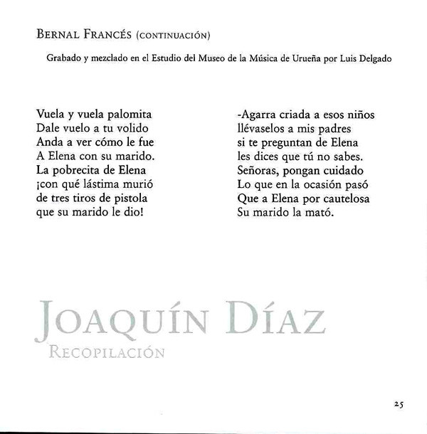 lataa albumi Joaquín Díaz - Recopilación
