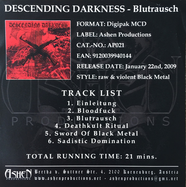 lataa albumi Descending Darkness - Blutrausch