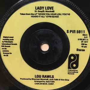 Lou Rawls - Lady Love album cover