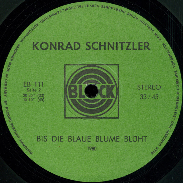 last ned album Konrad Schnitzler - Grün