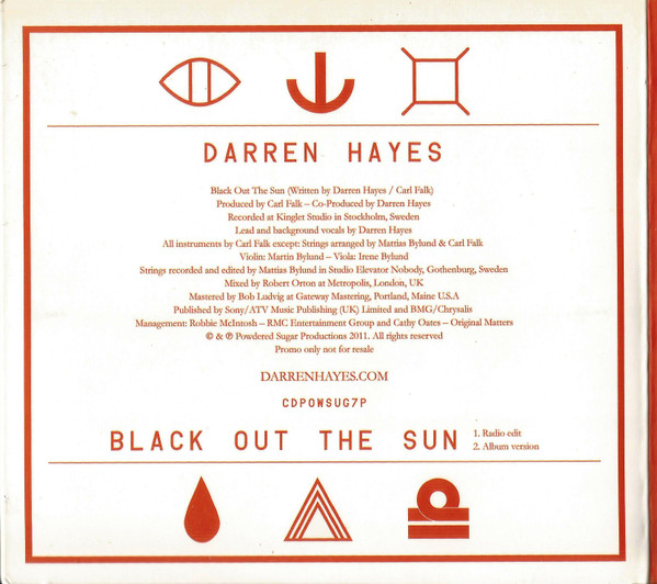 lataa albumi Darren Hayes - Black Out The Sun