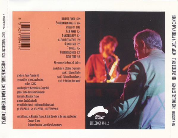 lataa albumi Franco D'Andrea & Tony Arco Time Percussion - Iseo Jazz Festival 2002