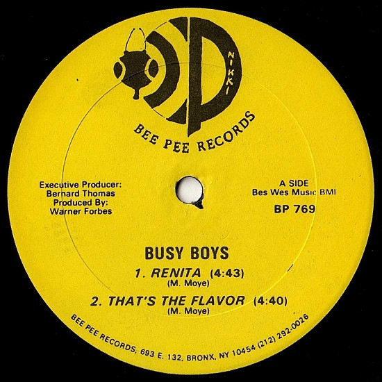 Busy Boys – Renita (1988, Vinyl) - Discogs