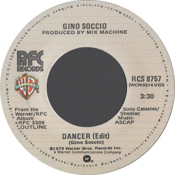 Gino Soccio – Dancer / Dance To Dance (1979, Vinyl) - Discogs