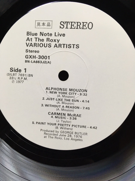 Various - Blue Note Live At The Roxy | Releases | Discogs