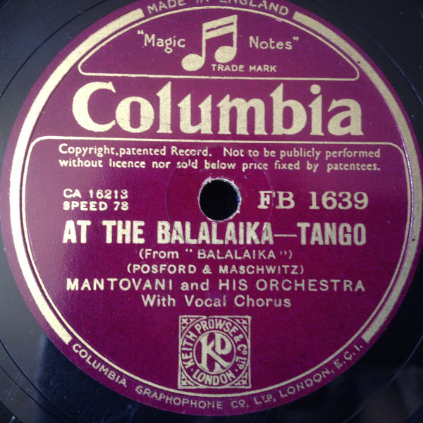 last ned album Mantovani And His Orchestra - At The Balalaika Harbour Lights