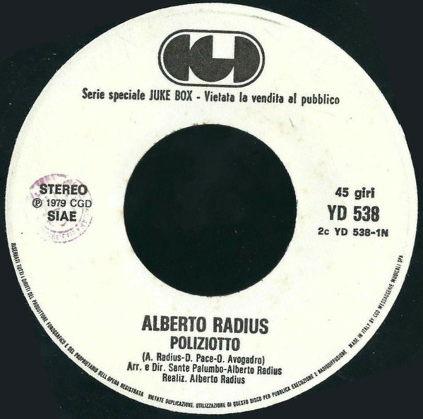 descargar álbum Alberto Radius - Poliziotto Coccodrilli Bianchi