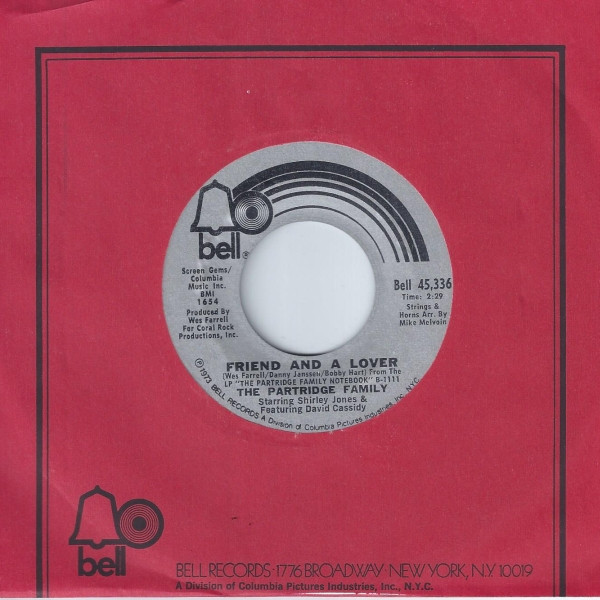 The Partridge Family – Friend And A Lover (1973, Vinyl) - Discogs