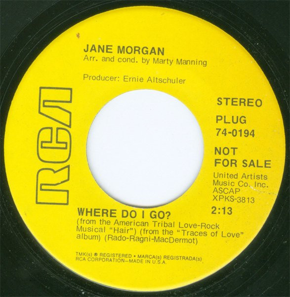 télécharger l'album Jane Morgan - Where Do I Go Traces