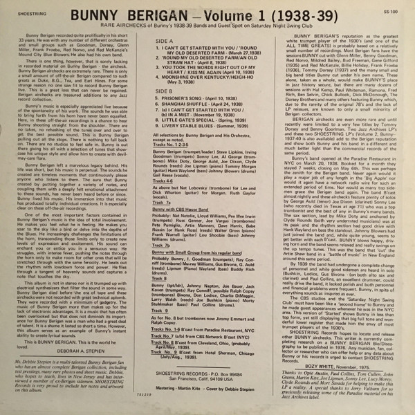 lataa albumi Bunny Berigan - Volume 1