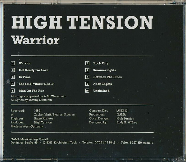 lataa albumi Download High Tension - Warrior album