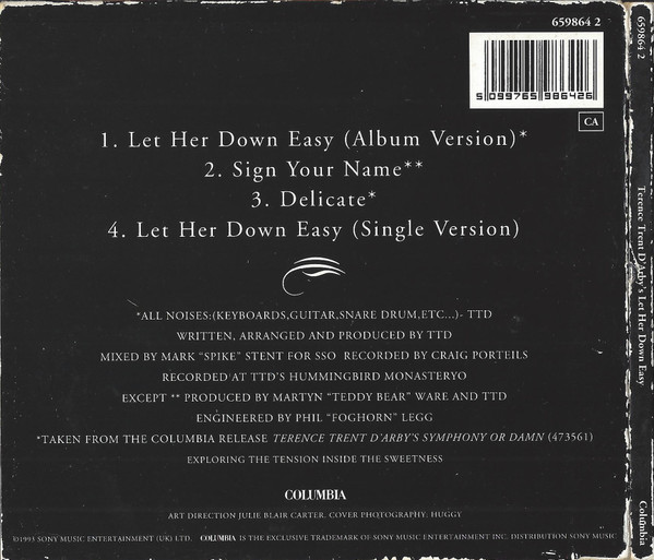 last ned album Terence Trent D'Arby - Terence Trent DArbys Let Her Down Easy