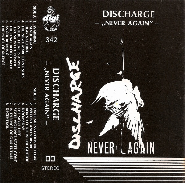 Discharge – Never Again (Cassette) - Discogs