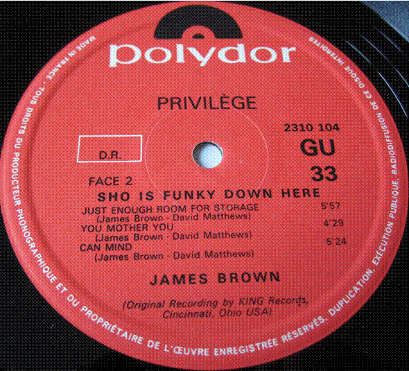 James Brown Plays And Directs The James Brown Band - Sho Is Funky 
