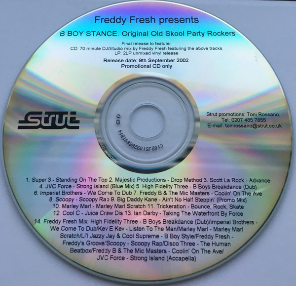 Freddy Fresh – B Boy Stance (Original Old Skool Party Rockers ...