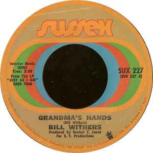 Bill Withers - Grandma's Hands / Sweet Wanomi album cover