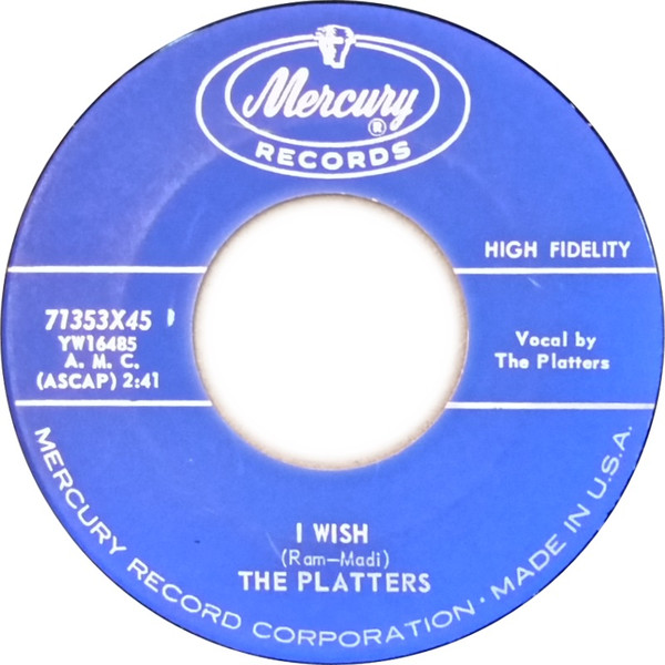 The Platters – I Wish (1958, Vinyl) - Discogs